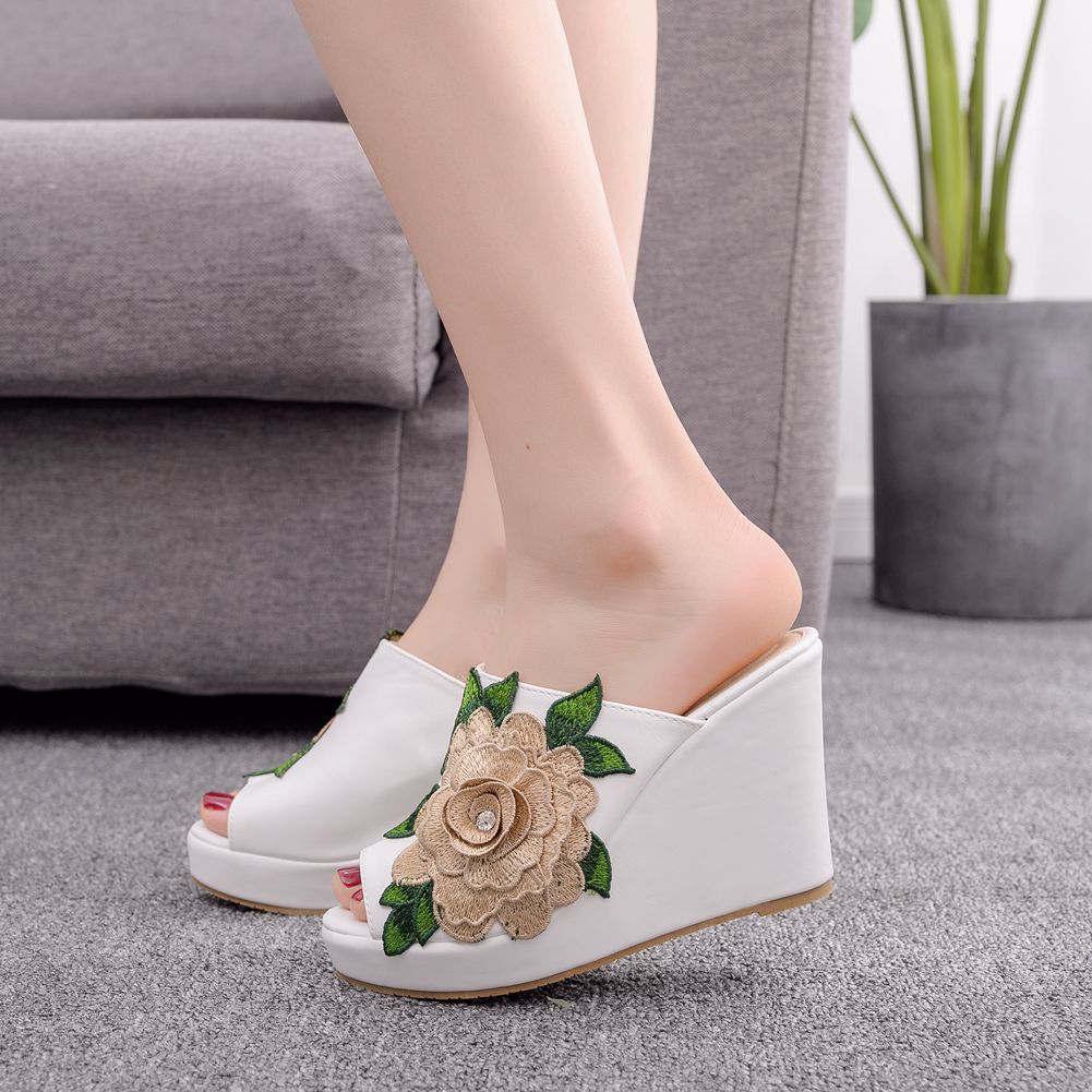 Damen-Sandalen mit Blumenmuste – Queen Street Fashion Bewertung und Preis