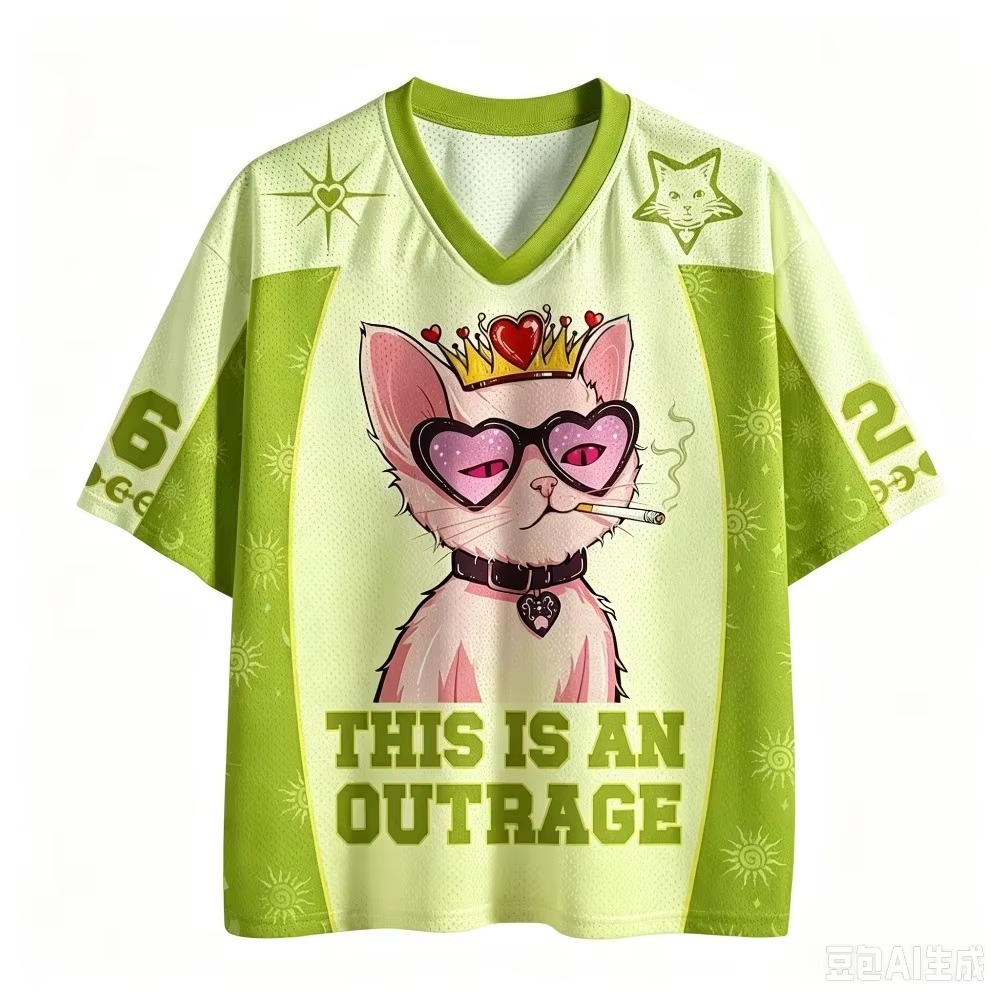 Queen Cat Muster 3D-Druck Herr – Queen Street Fashion Bewertung und Preis